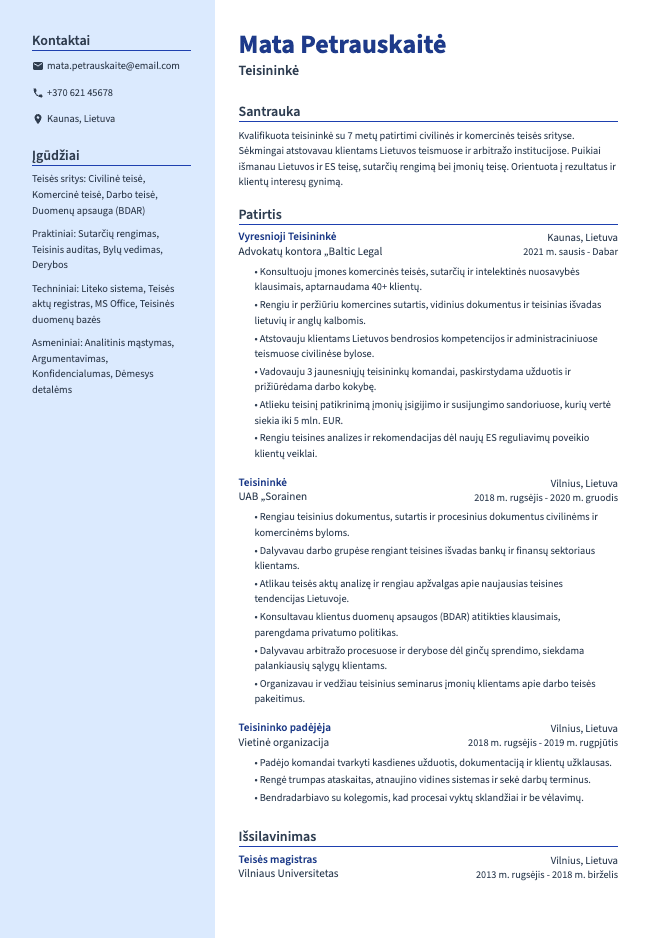 Crest resume template preview